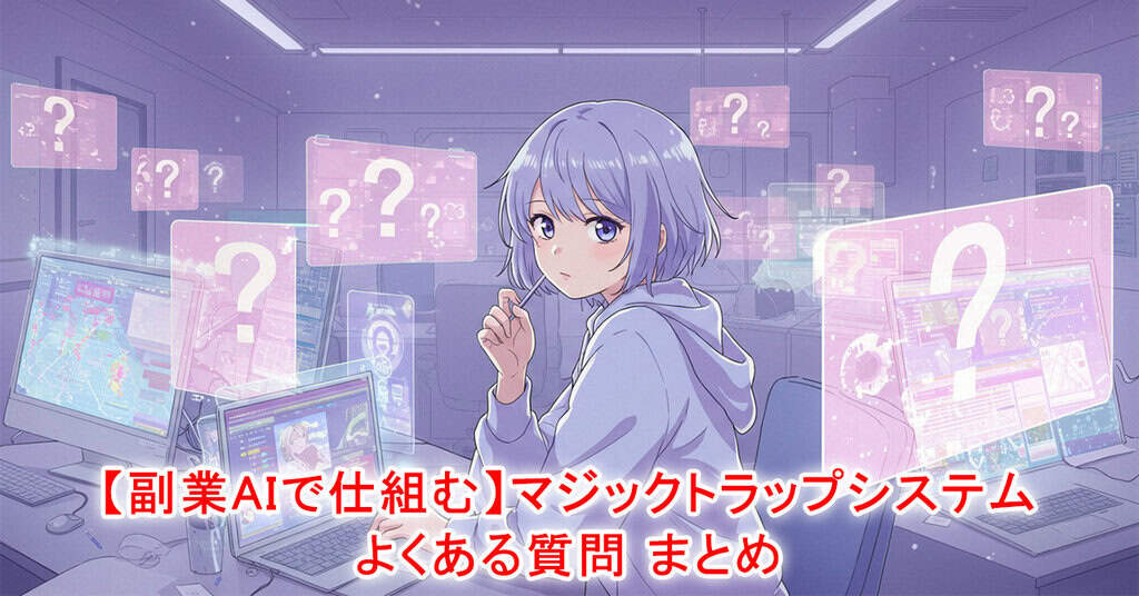 【最新ネット副業ツール】マジックトラップシステム（MTS）よくある質問まとめ